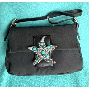 Ramon Tenza  Rhinestone & Studded Starfish Shoulder Bag New